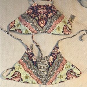 Multicolor Paisley Halter Top